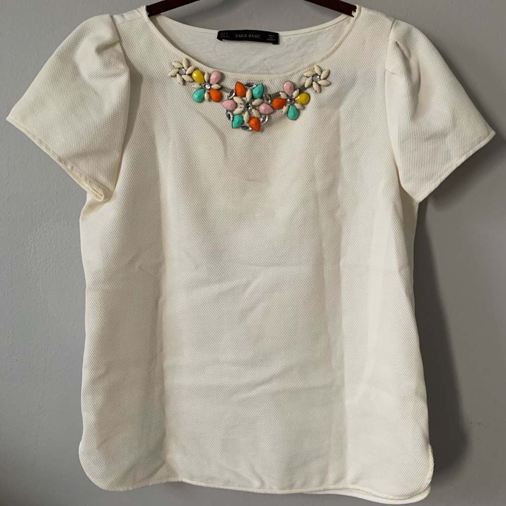 Zara embellished top